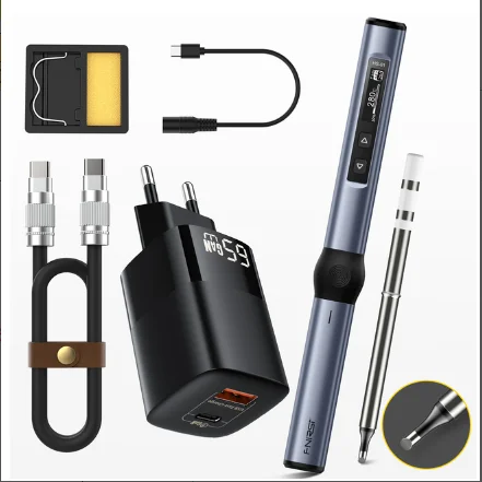 FNIRSI HS-01  mini soldering station digital thermostatic soldering iron
