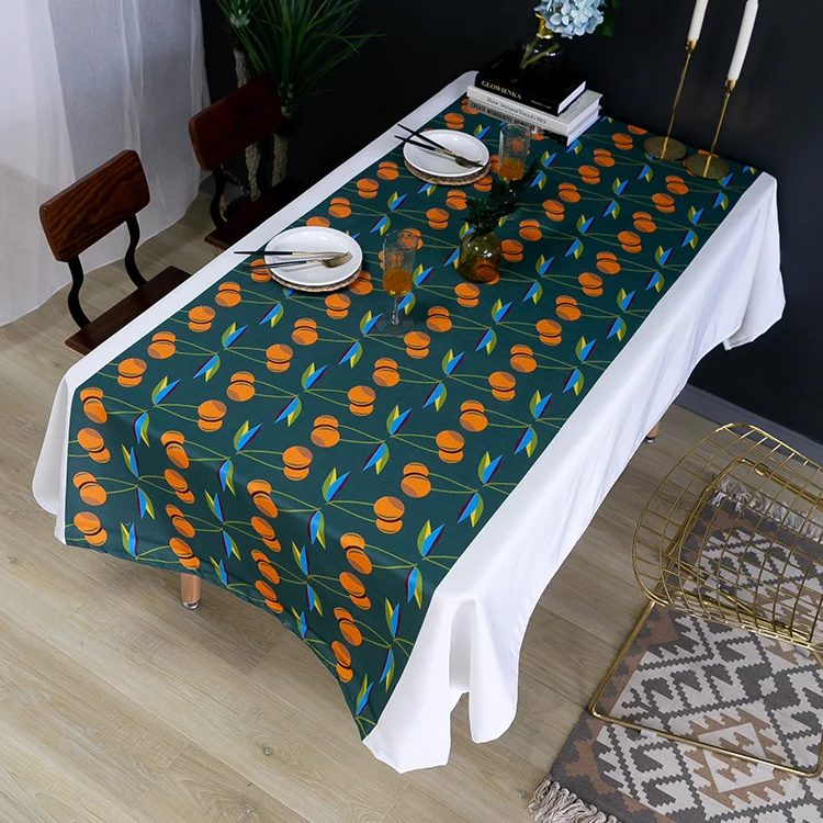 European style light luxury tablecloth waterproof and oil-proof tea table table mat rectangular desk tablecloth