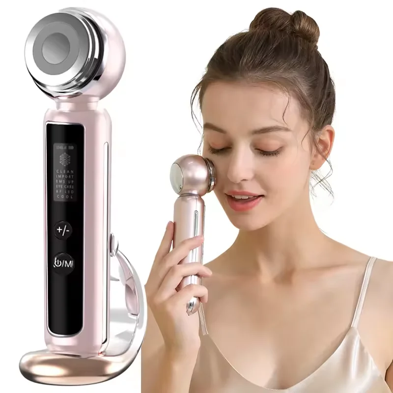 Portable Face Radio Frequency RF EMS Facial Device Private Label Korean Beauty Device Led RF Ems Beauty Instrument