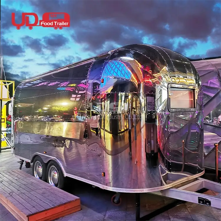 Трейлер для кемпинга Airstream мобильный киоск кухни ресторана продажа грузовиков пиццы хот-догов фургон