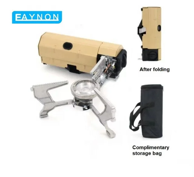 Eaynon Outdoor Portable Folding Camping  Cooking Utensils Gas Hot Pot Stove With Bag