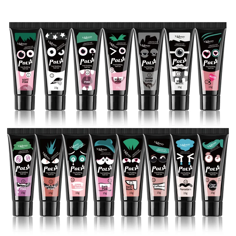 15g Gel polish quick building for nails uv gules 200 colors extensions nail poly gels