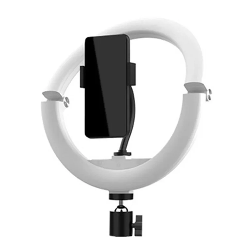 New foldable photography ringlight selfie tiktok living video fill light 10inch led ring light with tripod stand right light