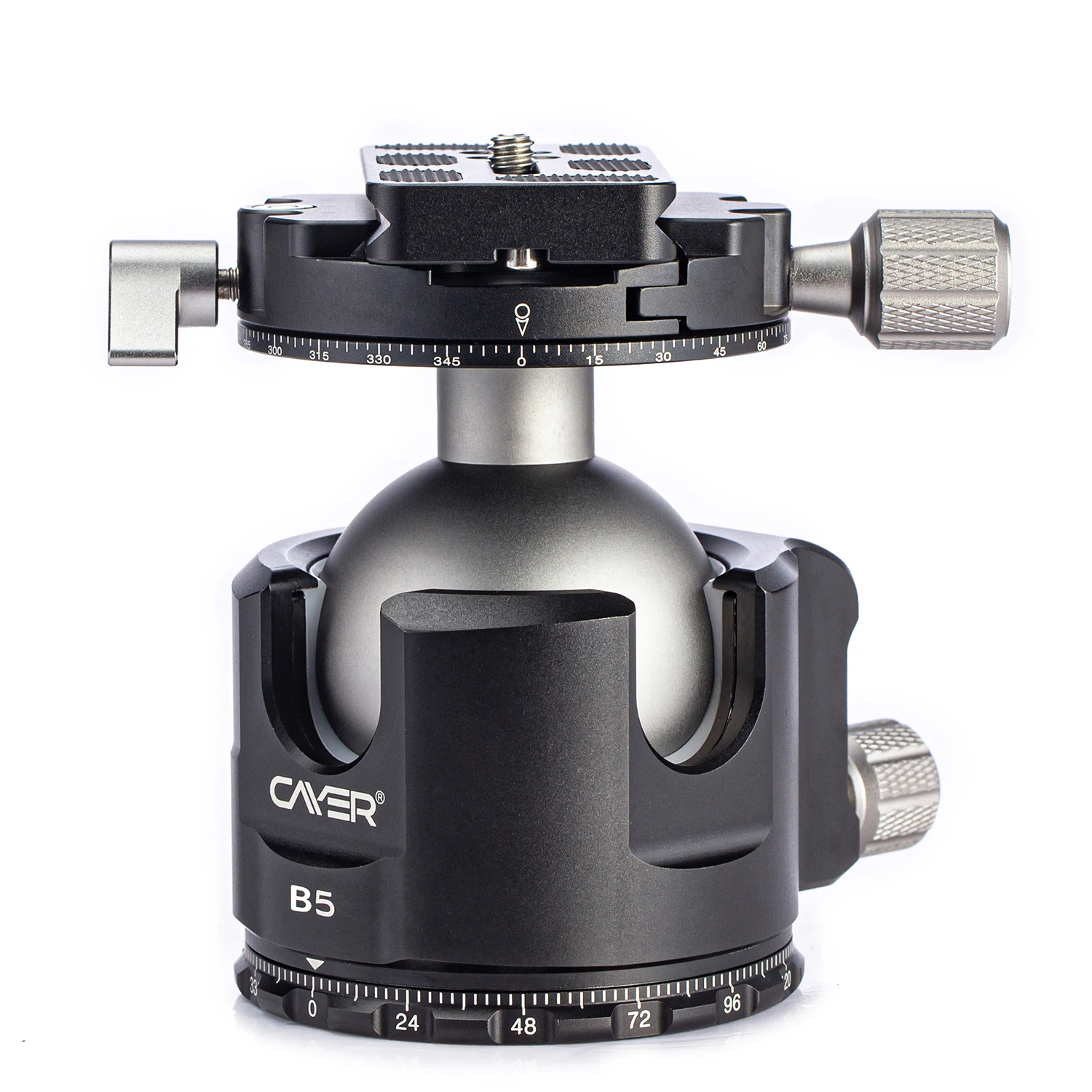 Cayer B5 54 мм алюминиевый Профессиональный 360 панорамный штатив с шаровой головкой для камеры, 15 кг нагрузки шаровой головки