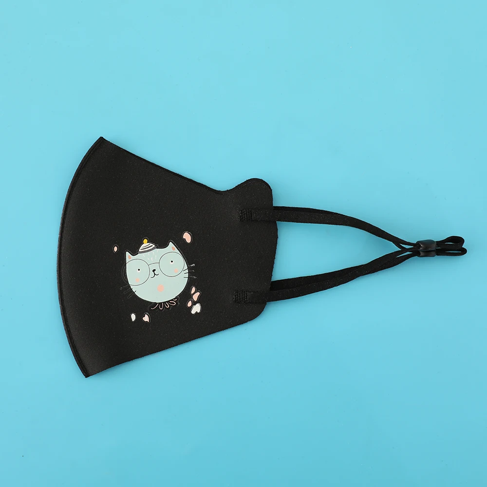 Custom Design Cute Anime Adjustable Elastic Earloop Reusable Washable Soft Safety Protection Kid Children Face Mask