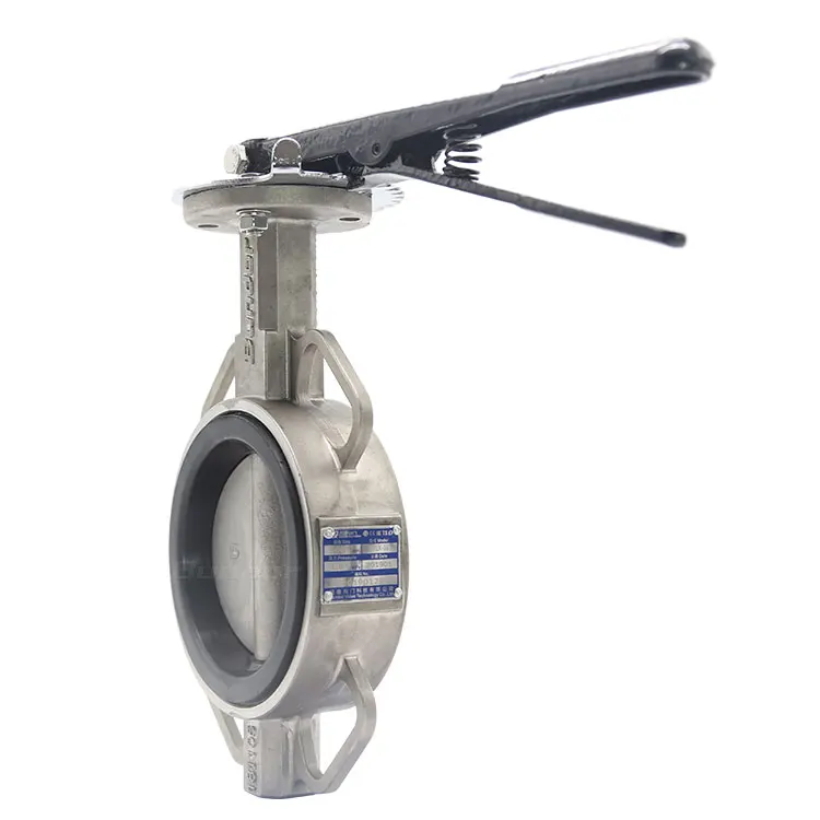 
Bundor 4 10 Inch Ptfe Type Ductile Iron Cast Iron Stainless Steel Wafer Butterfly Valve Price List 