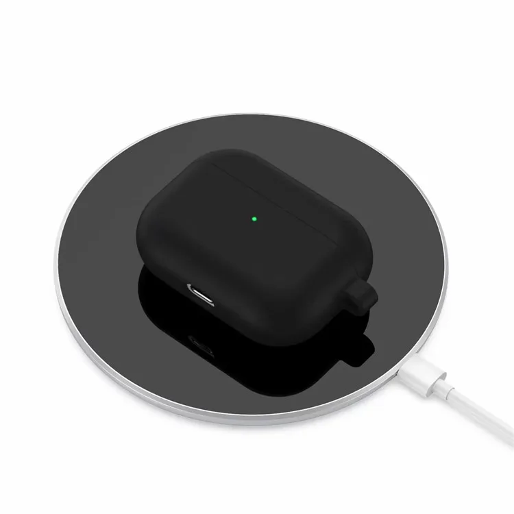 
Anti lost silicone case for airpods pro, for airpods pro super slim rubber silicone case protective cover with carabiner 