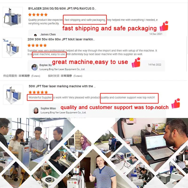 Good heat dissipation performance and stable light source for metal deep marking cutting MAX JPT fiber laser marking machine