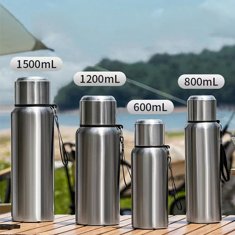 600ml 800ml 1200ml 1500ml Stainless Steel Bottle Tea Infuser Vacuum Flask Russia 316 Stainless Steel Travel Water Bottle