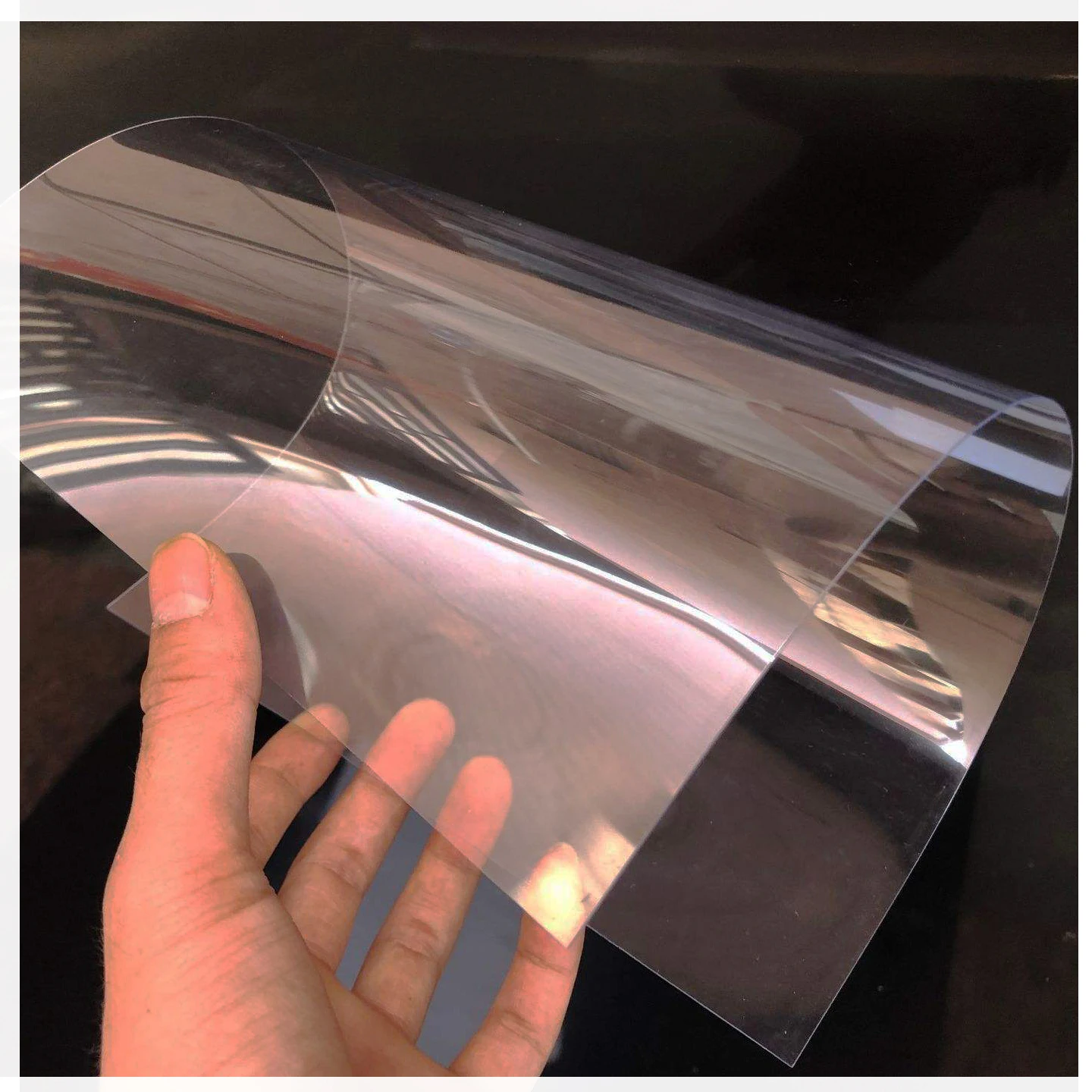 Пластиковая упаковка для шоколада, коричневый цвет, пластиковый лист для домашних животных/RPET в рулонах, противотуманный материал для внутренней упаковки