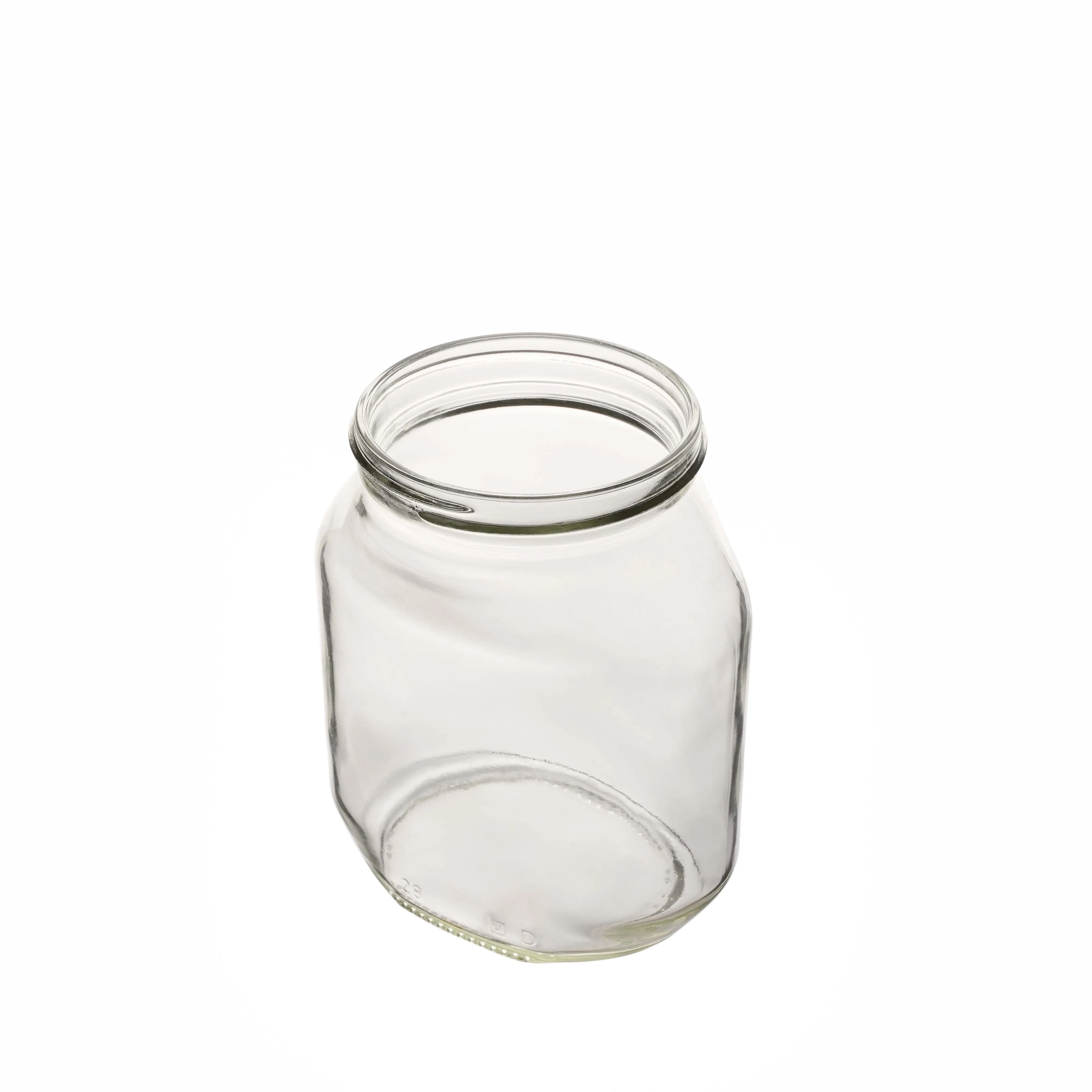 Berlin Packaging 650ml Jam Jar Canning Pepper Elliptical Base Jar Transparent Fruit Jam Glass Jar Food Grade Customized