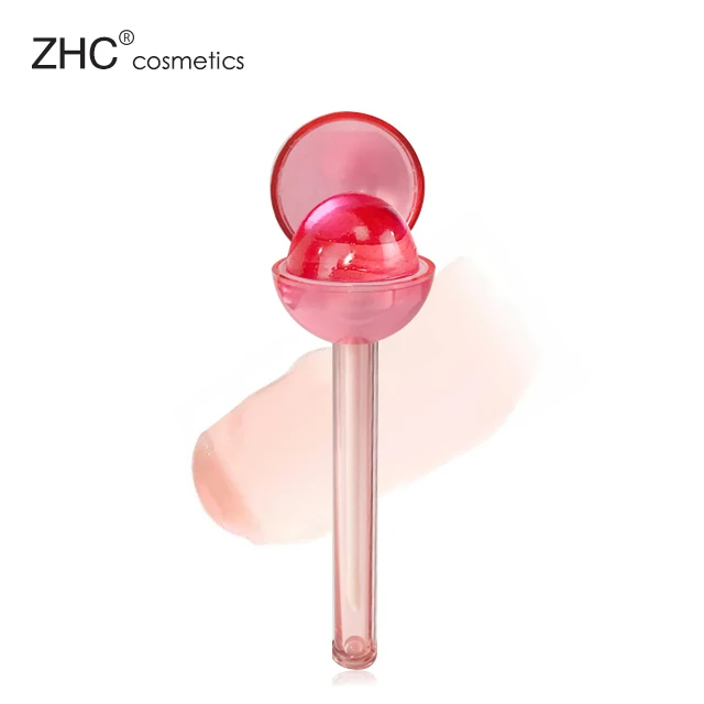 Lip Balm Manufacturers CC36371 Beauty Plumping Lips Moisturizing Hydrating Lollipop 2 in 1 Waterproof Lip Gloss Liquid Mineral
