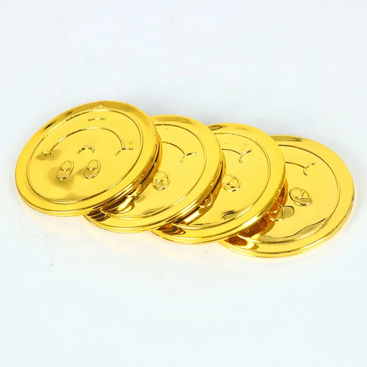 Factory supply plastic pirate game gold coin