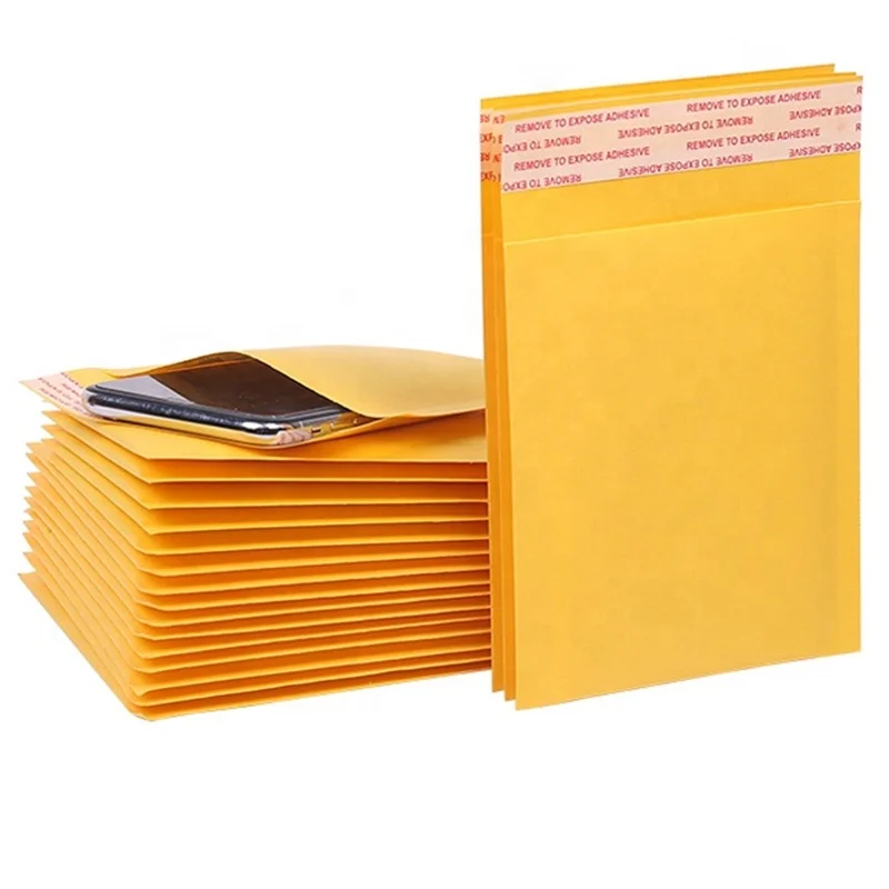 Factory price high quality wholesale yellow Kraft mailer bag shipping envelope bag