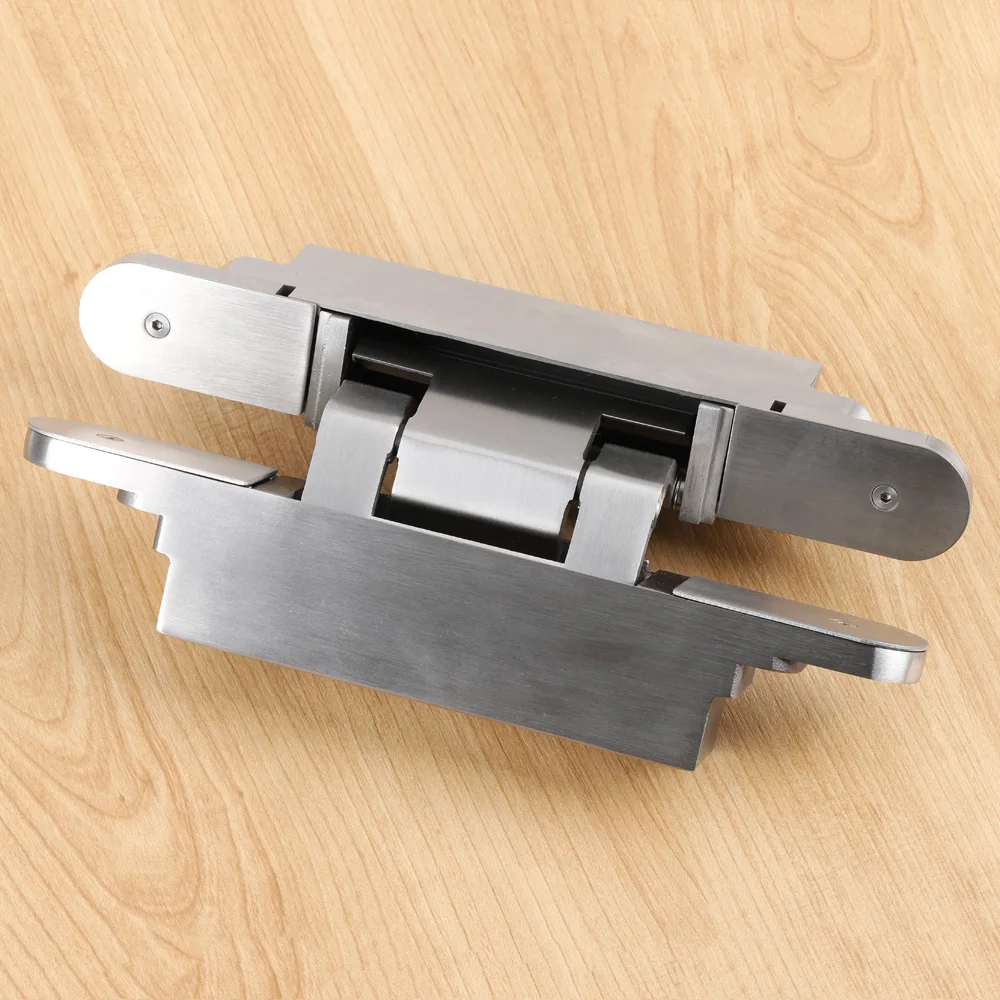 Universal TE 626 3D A8 Satin Stainless Steel Concealed Invisible hinge