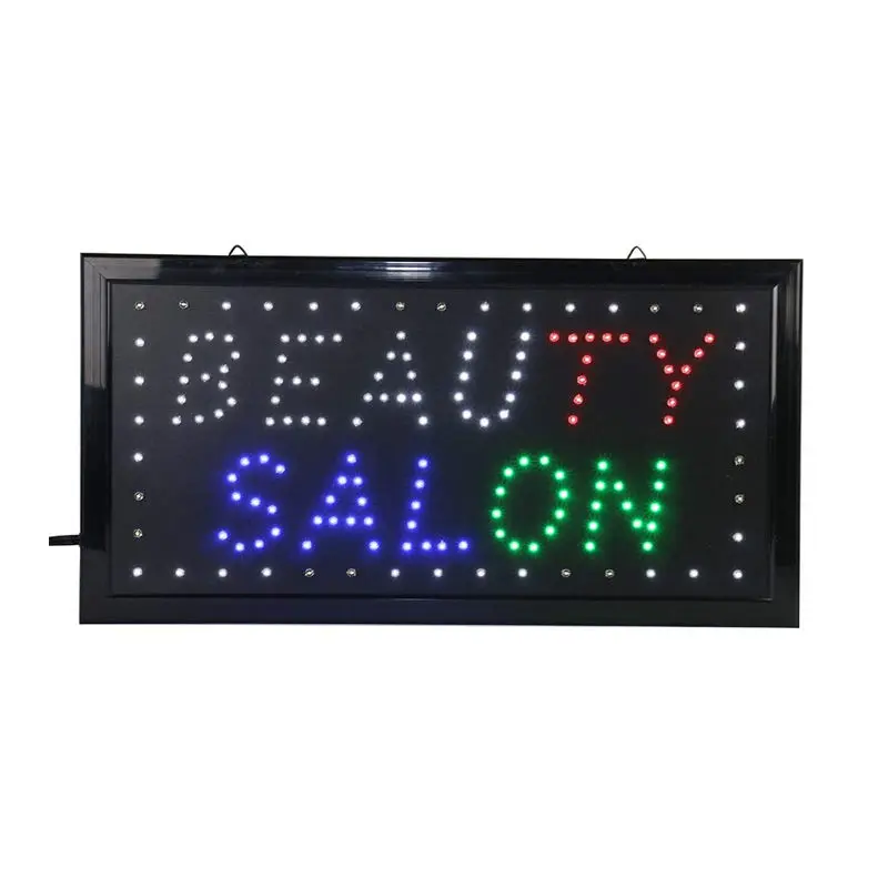 Светодиодный знак салона красоты для Витрины Магазина светящийся мигающий светодиодный знак супер яркий