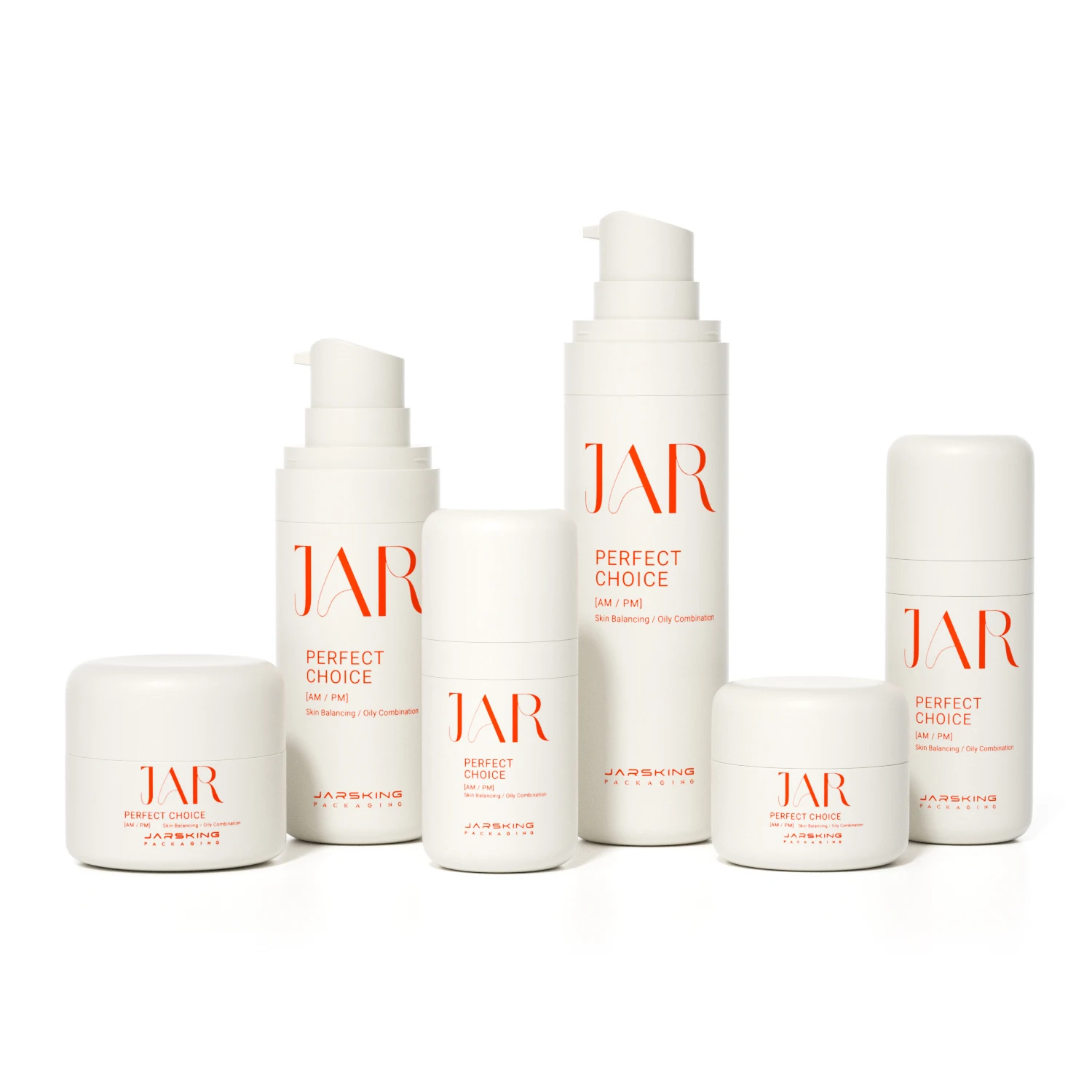 Luxury 30 50 100 150 ml beige skincare plastic airless pump skin care lotion cream container and packaging jar bottle set