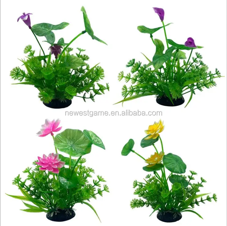 
lotus plant Aquatic product Fish tank decoration simulation plant aquarium landscape plastic plant decoration aquarium supplies 