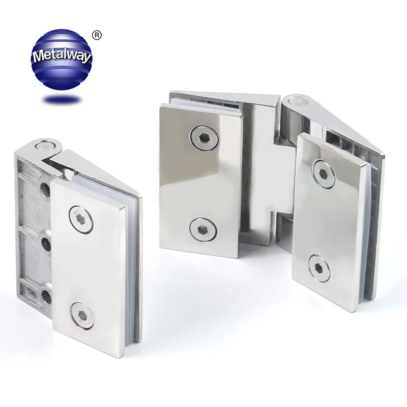 Similar H Shape Square Tube Chrome Finished Glass Shower Door Flat Hinges