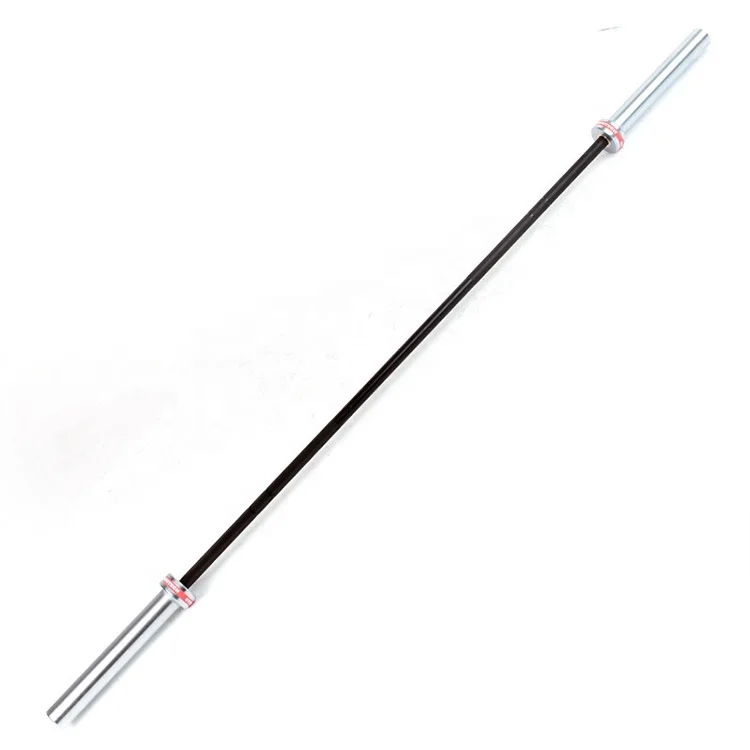 Black Chromed Plated Women Barbell Weightlifting Barbell Bar Long Chrome Aluminum OB Bar