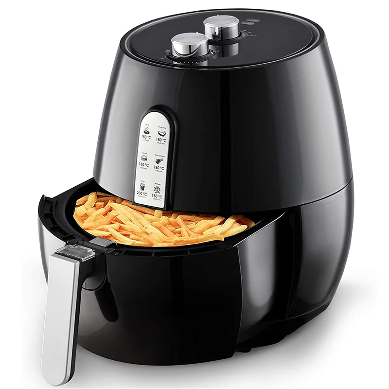 Family xl size retro oilless cookers hot air fryer fast cook nonstick basket microwave air fryer oven 3.5l