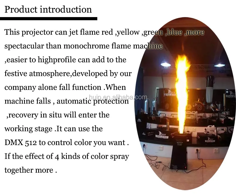 LPG fire machine dj equipment stage effect with DMX Spray Fire bolt flame projector Machine