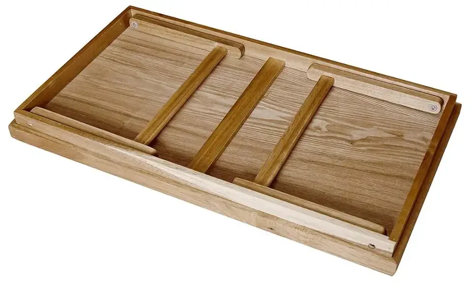Bamboo Bed Trays for Eating Breakfast with Handles Folding Legs for Adult Kids Eating Snack and Laptops TV