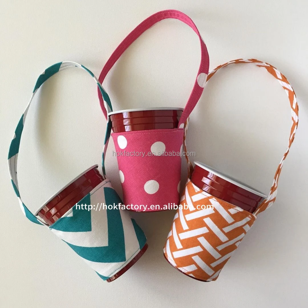 Kpop Reusable Coffee Cup Holder With Handle Portable Insulated Drink Carrier Beverage Coffee Drinks Boba Holder