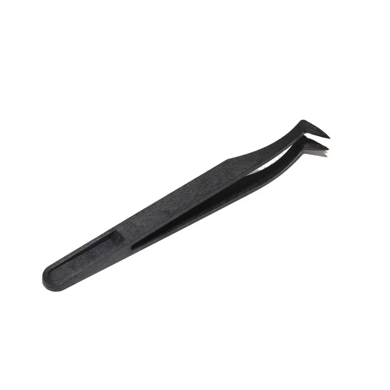 Tweezers/esd Mini Tweezers For Electronic Pcb Smd Ic Repair Tool Antistatic Plastic Black Blister Card Hand Tool