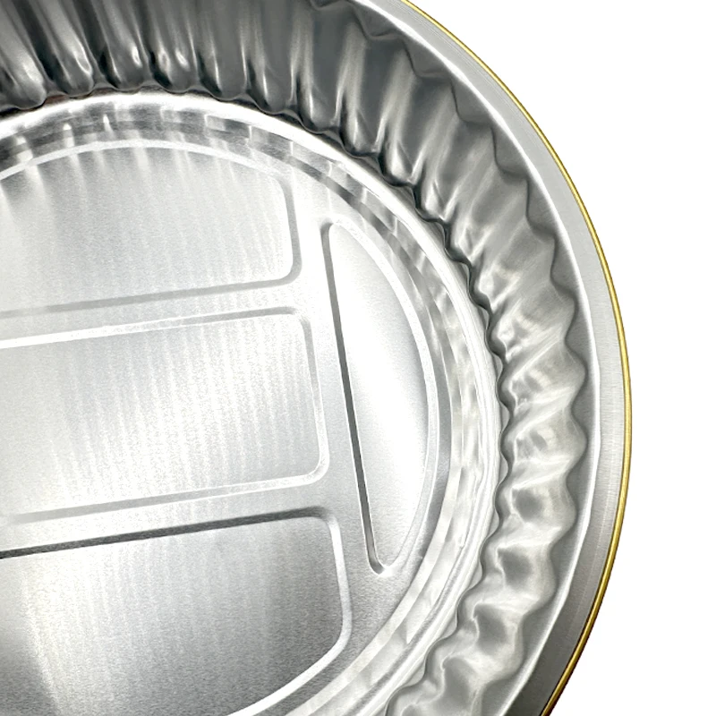 Tray Food Container Aluminum Foil Takeaway Aluminium Foil With Plastic Lids Foil Tray