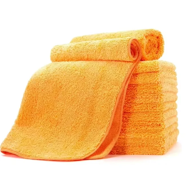 Microfiber cleaning cloth 80 polyester 20 polyamide  super absorption quick drying customized size and packing car cleaning