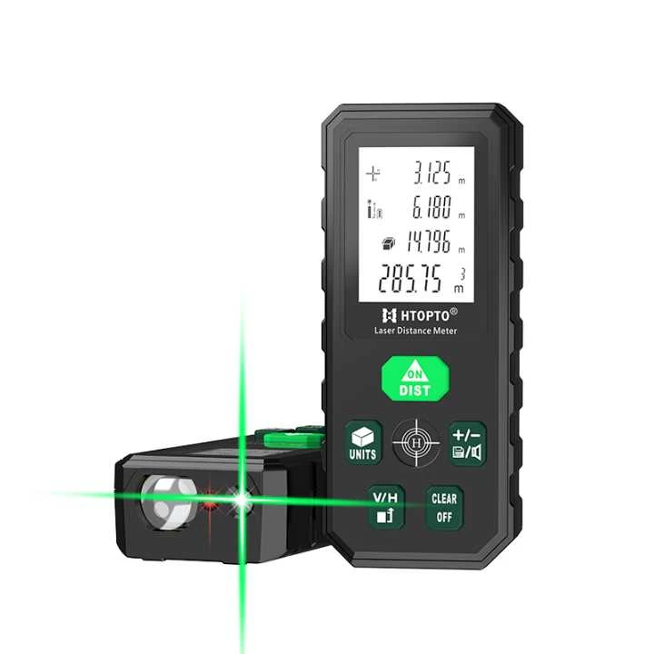 Multi Function 100m Wheel Voice Broadcast Laser Measurement Tool Digital Tape Laser Distance Meter
