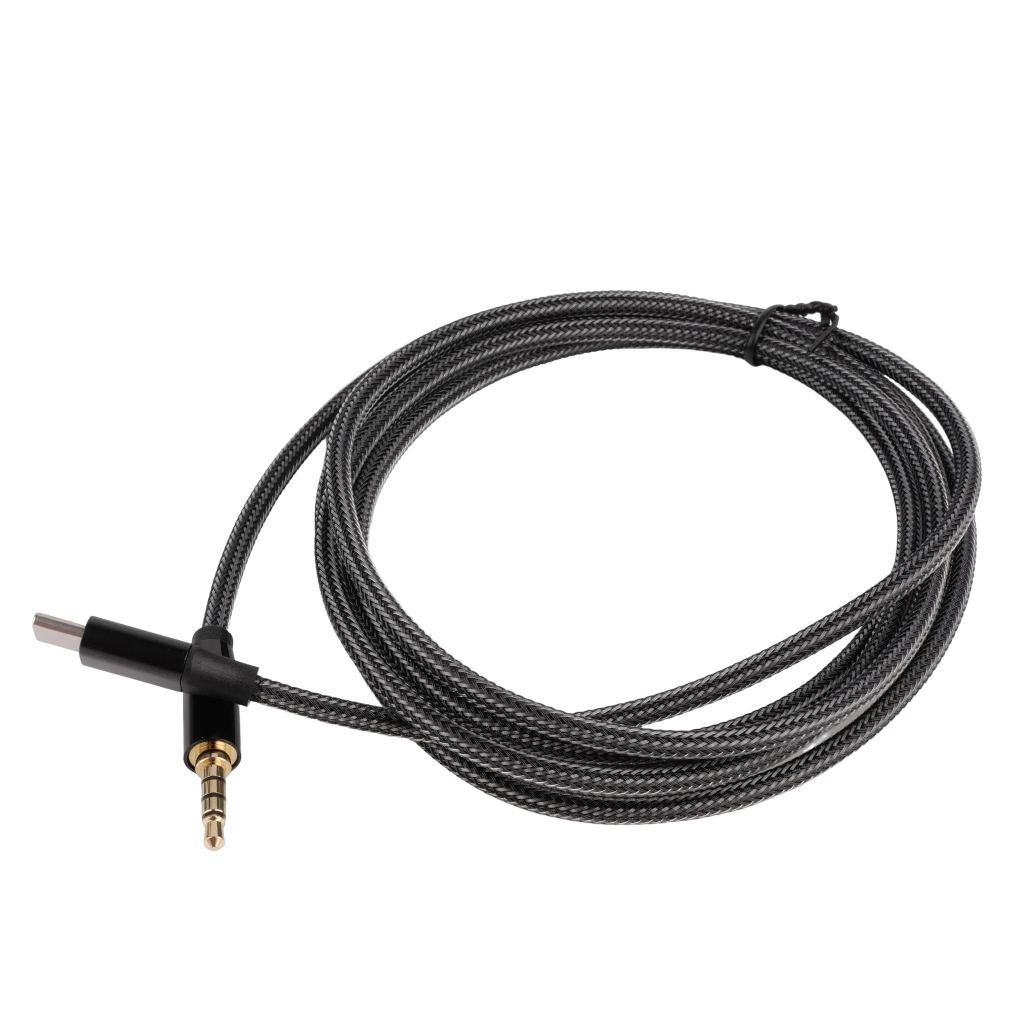 Nylon Braided 3.5mm Male Jack Audio Cable to Type C male Extension cable for sale