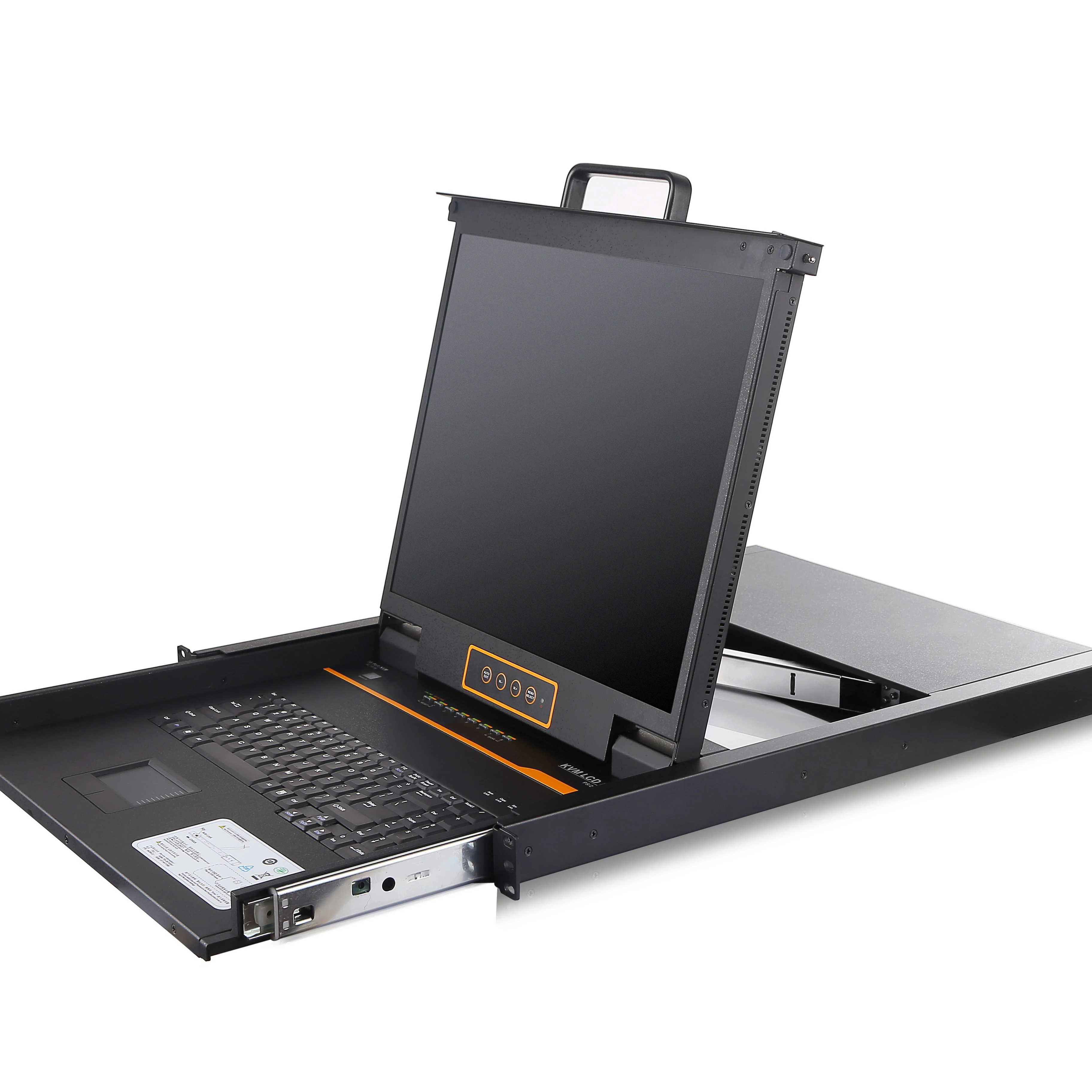 16-портовый PS/2-USB VGA Slideaway 19-дюймовый однорельсовый ЖК-переключатель KVM