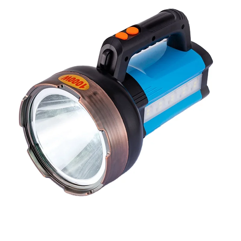 Patrol portable long-range flashlight searchlight LED  Handheld with COB light handscheinwerfer