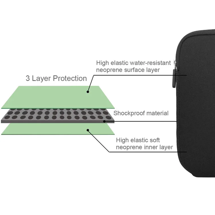 Cheap Price Black Simple Design Protective Shockproof Laptop Accessories Soft Custom Neoprene Laptop Sleeve