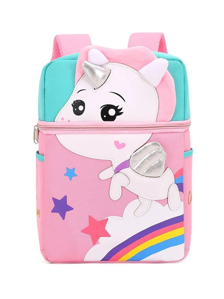 SY 2021 Hot Selling Kid cartoon School Bags with Anti loss traction rope Waterproof Large capacity Backpack for children