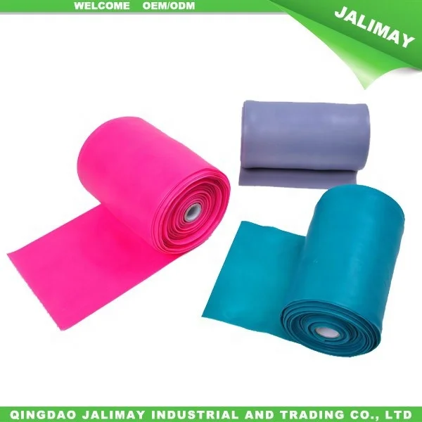 Flat stretch latex theraband exercise set