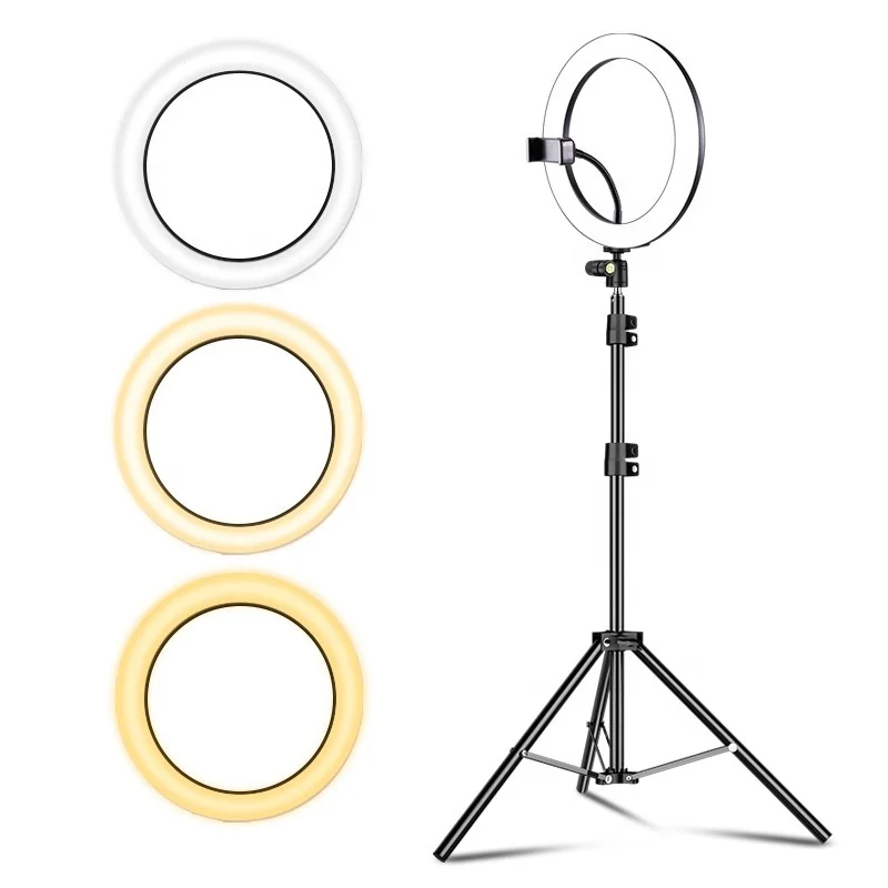 Good Quality Cold and Warm Self Taking Photo Fill Light Phone Live Bracket Fill Light Flexible Phone Holder Selfie Ring Light