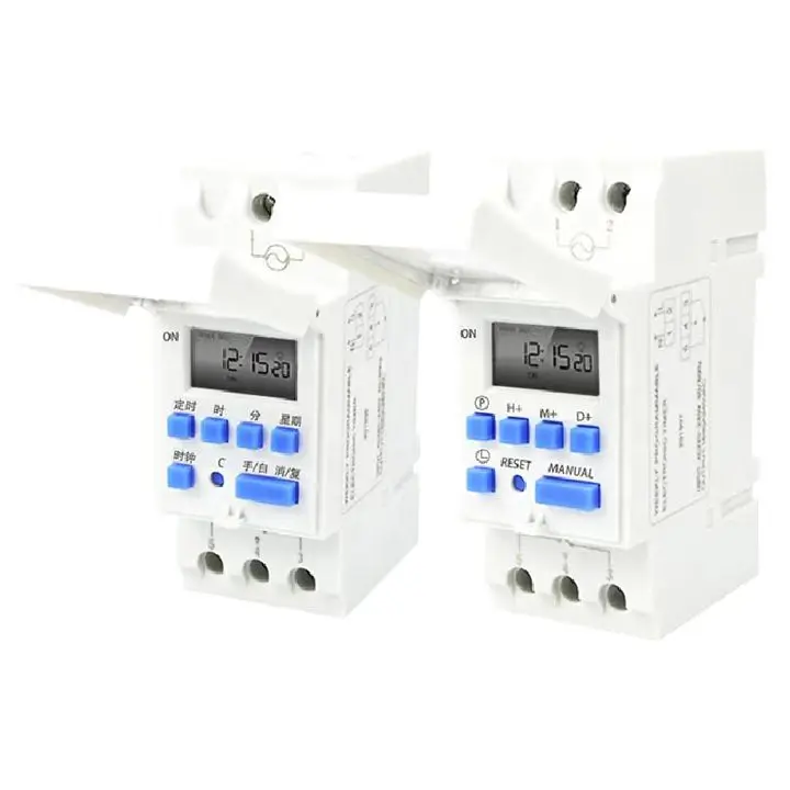 Programmable Digital TIME Relay Timer Switch Control AC 220V 110V 12V 24V Din Rail Mount THC15A