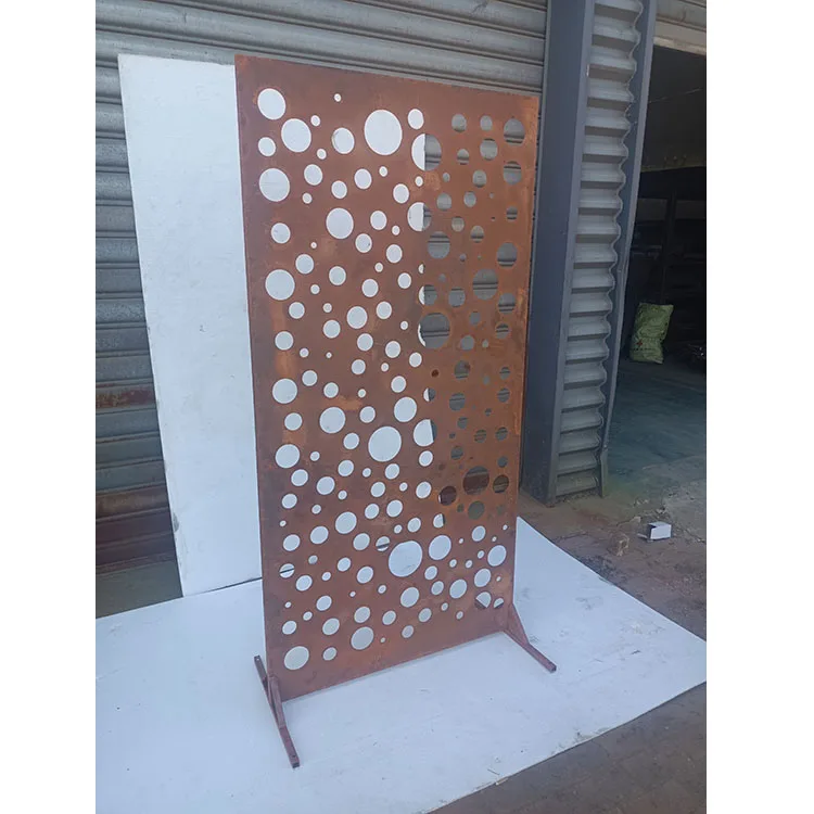 Customized Rusty corten steel screen for outdoor
