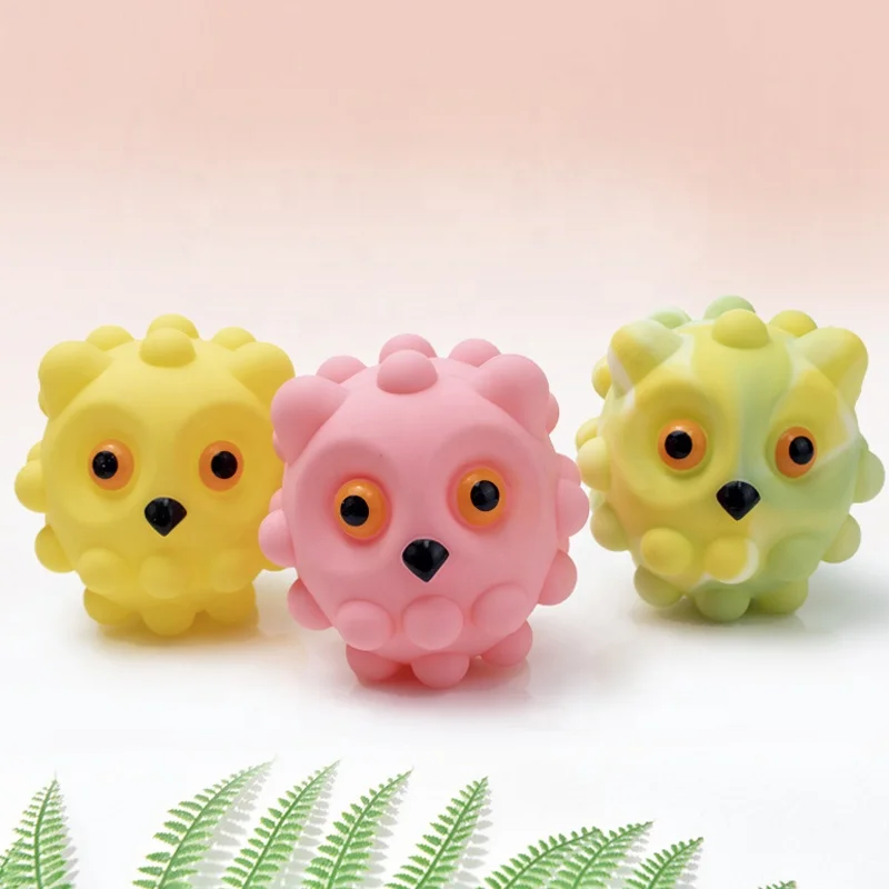 New Hot Sale Push Squeeze Bubble Toys Balls Silicone Reliever Bobble Sensor marbles finger grip ball decompression ball