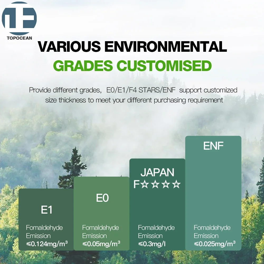 TOPOCEAN Moisture Resistant 1830*2440 18mm raw particle board wood boards for office furniture