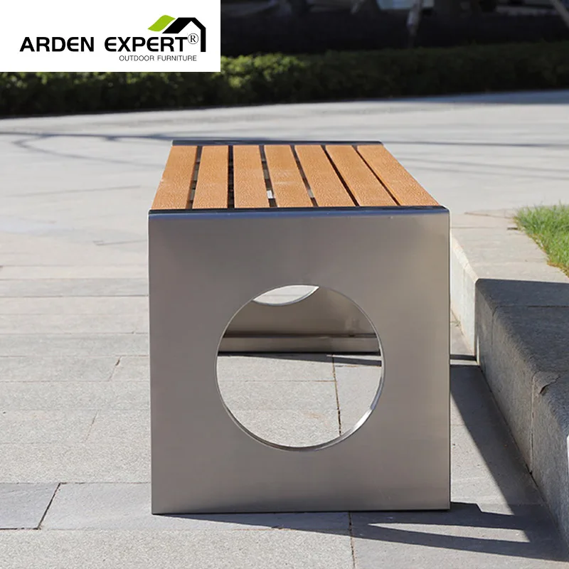 Park Long  Benches Outside Modern Visitor Chairs Garden Outdoor Waiting Room Bench