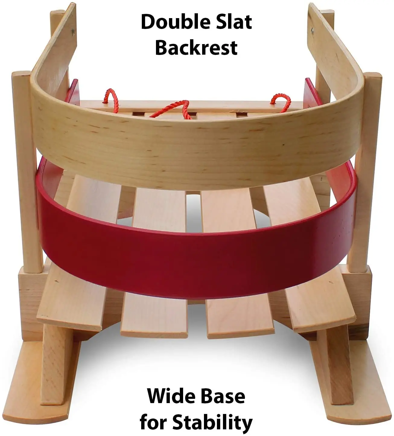 Baby Pull Sled Wood Toddler Wooden Steering Snow Slider for Kids