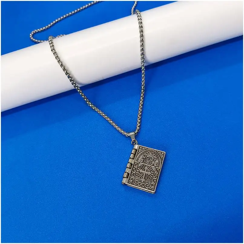 Fashion Jewelry Necklaces Black 14 18K Gold Pendants Birth Flower Rose Box Stainless Steel Real Crafted 925 Link Faith Necklace