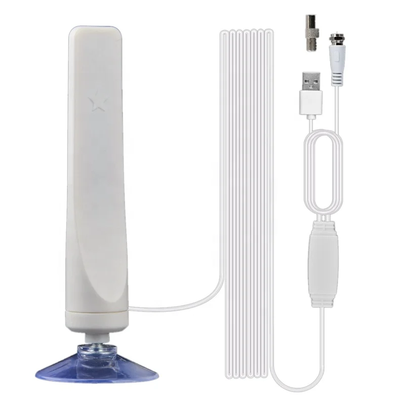 Indoor Digital HDTV Antenna TV 50 Miles Range Radius Amplifier DVB-T2 Clear Satellite Dish Signal Receiver Aerial