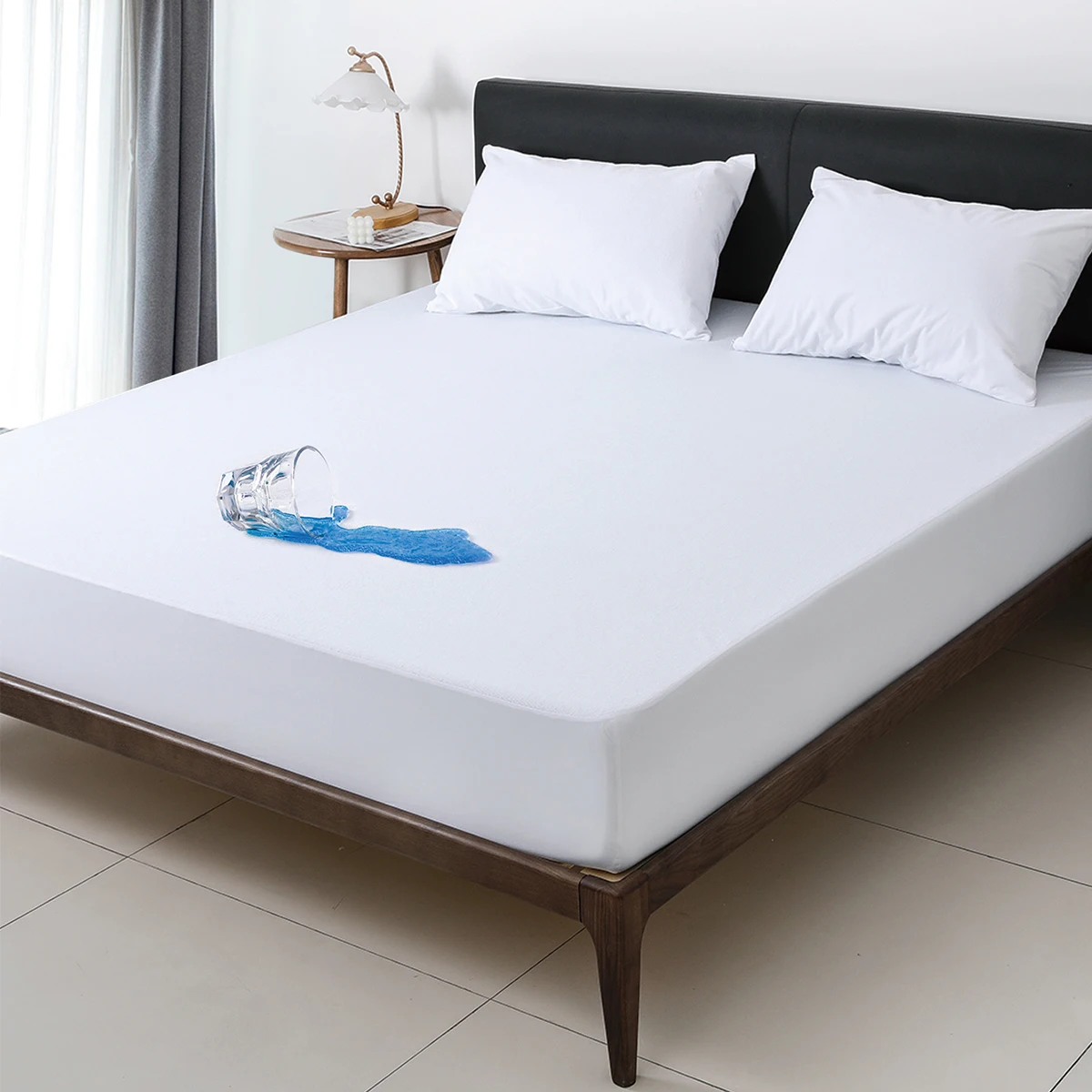 Wholesale Queen King Size Terry Bed Bug Hypoallergenic Waterproof Mattress Cover Protector