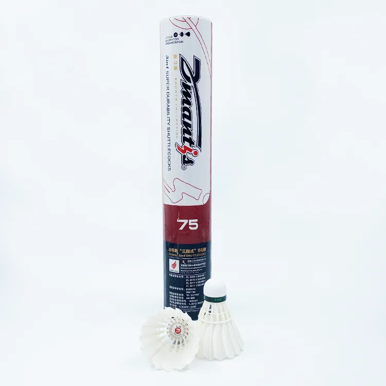 3in1 Hybrid Shuttlecock Duck Feather Natural Feather Dmantis D75 for Badminton Shuttlecock China