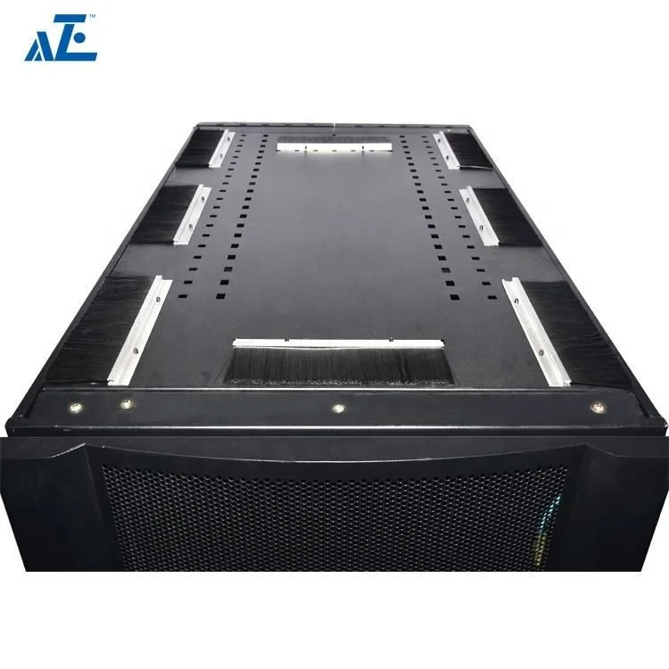 AZE 42U Server Rack enclosure Mesh Door with Casters 45U Cabinet for Audio Visual Applications